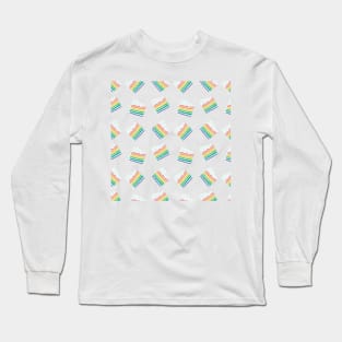 Rainbow Cake Pattern Long Sleeve T-Shirt